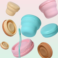 Gobelet pliable en silicone avec logo personnalisé, 200 ml, bord en métal et design portable
