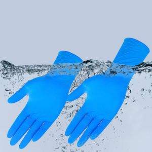 Guantes de nitrilo negro desechables resistentes mecánicos industriales personalizados guantes de polvo negro para protección de manos y brazos - Product Image 4