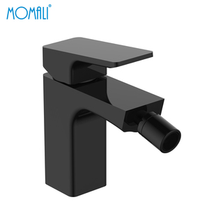 Momali sanitary Contemporary European brass water tap matte black deck mount made china shataff hand spray strong bidet faucet