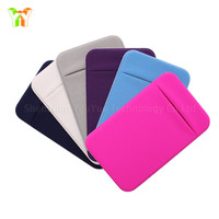 Dompet Tempat Kartu Slot Belakang Ponsel dengan Perekat Kuat Kantong Ponsel