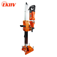 Prix d'usine EKIIV 220V 110V Perceuse à noyau diamanté professionnelle à 3 vitesses avec support, portée 15-180mm