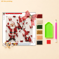 Kit Lukisan Berlian Mutiara 5D Natal, Bentuk Khusus Mutiara, Seni Berlian untuk Dewasa, Kerajinan DIY Dekorasi Dinding Bunga, Hadiah