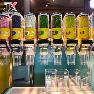 Treo Tường PC Số Lượng Lớn Thực Phẩm Dispenser Cho Siêu Thị Hiển Thị Cho Kẹo Hạt Cà Phê Ngũ Cốc Khô Trọng Lực Bin Cho Trung Tâm Đại Siêu Thị - Product Image 4