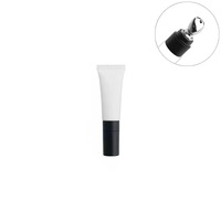 Tube de rouge à lèvres en plastique vide personnalisé de 10 ml, conteneur pour baume à lèvres avec applicateur en métal, étui pour gloss à lèvres, flacon de gloss à lèvres