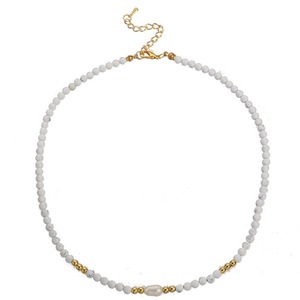 Collier de perles d'eau douce en pierre naturelle, petites perles de 2-3 mm, chaîne d'extension, cadeau tendance, bijoux pour femmes, vente en gros - Product Image 2