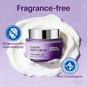 Crema <span class=keywords><strong>de</strong></span> <span class=keywords><strong>Noche</strong></span> Renovadora para el Cuidado <span class=keywords><strong>de</strong></span> la Piel, Niacinamida, Complejo <span class=keywords><strong>de</strong></span> Péptidos y Ácido Hialurónico, Hidratante Facial - Product Image 2