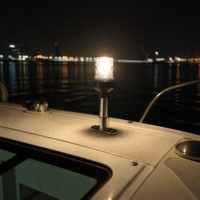DAMAVO IP67 12-24V Balise lumineuse de mât en acier inoxydable 316 pour bateaux marins, voiliers, yachts et ponts de bateaux de pêche