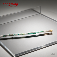 Fongming K-SS-SS Typ Ni-Cr/Ni-Si Thermoelementdraht & -Kabel mit Quarzgeflecht und Silikonharzbeschichtung für Heizanwendungen