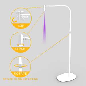 Lámpara UV para Pestañas SM242 395-400nm, 3535LED, Pedal, USB 5V 5W, Cinco Niveles de Atenuación, Secador de Pegamento para Pestañas Postizas, 10000h, 3.2Kg - Product Image 5