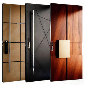 Porte pivotante sur mesure haut de gamme en bois massif, antivol, avec axe central surélevé et élargi, porte hors axe - Product Image 1