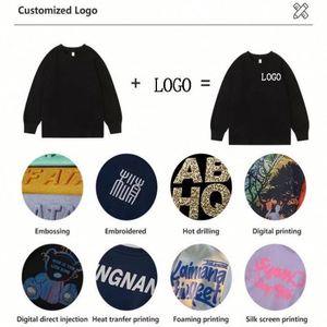 Sweat-shirt unisexe en coton molletonné français de haute qualité 300 GSM, coupe ample, col rond, personnalisable pour homme - Product Image 6