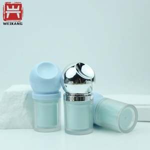 空的二合一腮红唇彩管，带软海绵涂抹器，两用化妆品容器，塑料管，适用于膏状腮红唇彩 - Product Image 2