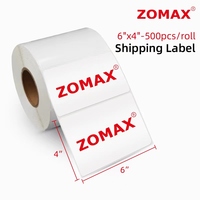 Étiquette de code à barres mat argent blanc étiquette Polyester brillant autocollant Transparent auto-adhésif blanc PET/PVC papier étanche ZOMAX