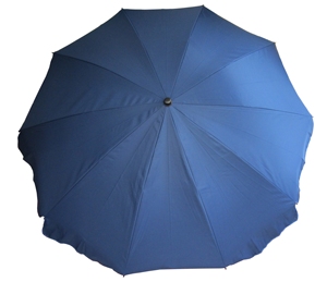 Sombrilla de Playa Gigante de Acero con Radio de 110 cm, Impermeable y con Protección UV, Inclinación Manual para Uso en Exteriores - Product Image 2