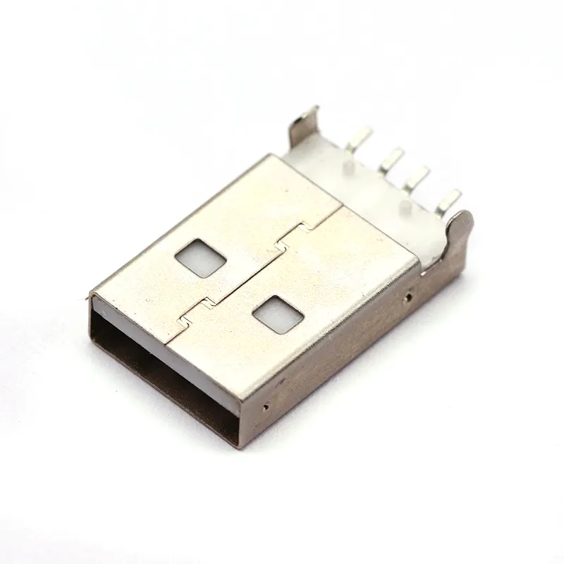 USB 2,0 macho tipo A USB PCB conector enchufe 180 grados SMT macho USB conectores 4 pines SMD