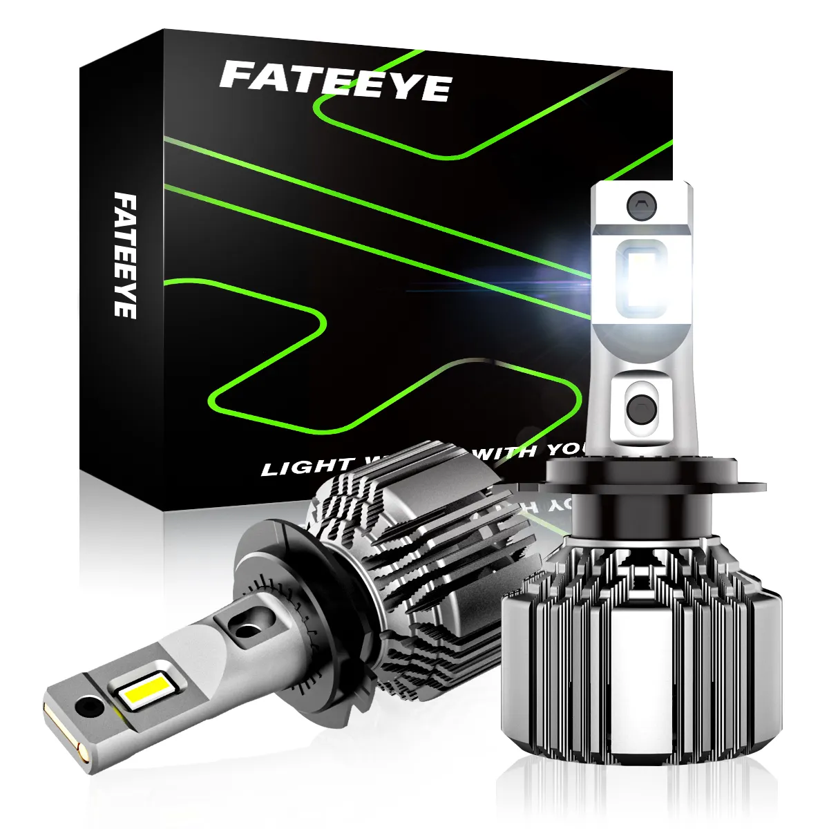 Fateeye 110W Car Light Bulb H11 Canbus 12V 360 Automotive Accessories Luces Focos Led H7 Led Headlight Auto Led H4