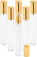 10 ml Toner Bouteille Cylindre Forme Recharge Bouteille De Parfum Emballage Lotion Bouteille Échantillon Flacons En Verre Minces