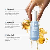 Minyak Rambut Pallamina Argan Oil Vitamin E Complex Private Label Serum Rambut Kolagen untuk Rambut Kering dan Rusak Grosir 40ml