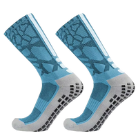 Chaussettes de football personnalisées pour hommes, haute qualité, impression numérique, antidérapantes, respirantes, en nylon et coton, pour le printemps