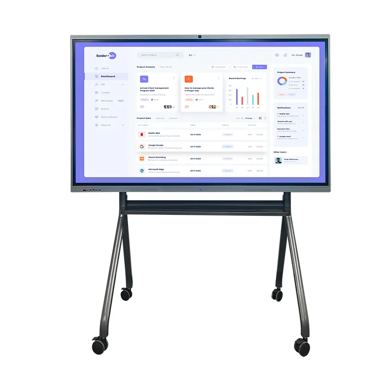 Smart Board 86 Inch Digitaal Whiteboard Vinger Touchscreen Klassikaal Cijfer Elektron Interactieve Whiteboards