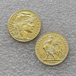 1899,1900 Koin Peringatan Gaya Antik 20 Franc Prancis, Hadiah, Dekorasi Rumah - Product Image 2