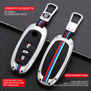 Étui de protection pour clé de voiture en alliage de zinc et gel de silice pour Volkswagen <span class=keywords><strong>2022</strong></span> TOUAREG, porte-clés VW, accessoires de sac - Product Image 2