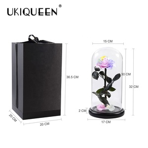 Prix de gros d'usine d'origine, <span class=keywords><strong>La</strong></span> <span class=keywords><strong>Belle</strong></span> <span class=keywords><strong>et</strong></span> <span class=keywords><strong>la</strong></span> Bête, fleurs <span class=keywords><strong>éternelle</strong></span>s, roses conservées dans un dôme en verre - Product Image 6