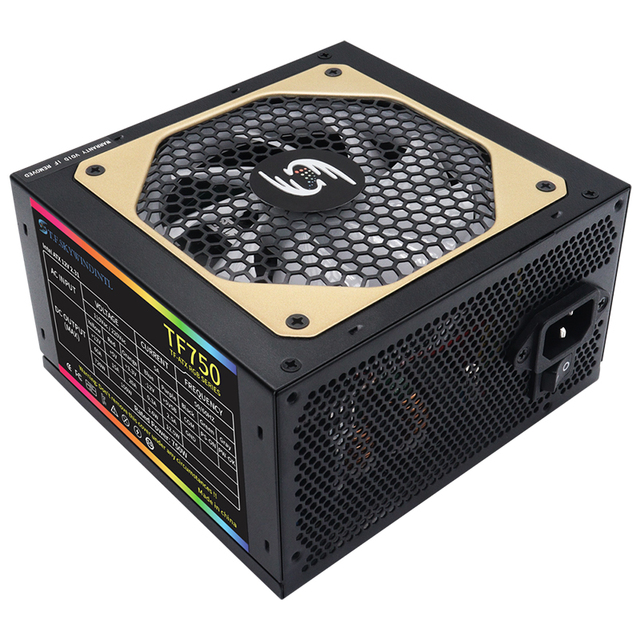 750W Pc Power Supplies 80 Plus Gold Atx Power Supply for Gaming Computer
