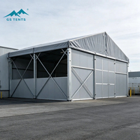 Tente industrielle imperméable personnalisée de hangar de stockage d'abri d'entrepôt de grande envergure sans murs