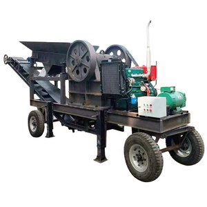 Frantoio Mobile Portatile per Pietre con Nastro Trasportatore e Ruote, Integrato con Motore AC ad Alta Produttività - Product Image 1