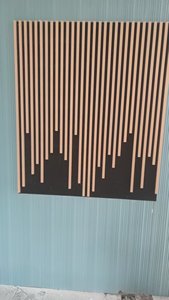 Panneau acoustique moderne auto-adhésif pour extérieur, en MDF haute densité, <span class=keywords><strong>isolation</strong></span> phonique, réduction du <span class=keywords><strong>bruit</strong></span> de 90%, murs et portes de salle de bain - Product Image 4