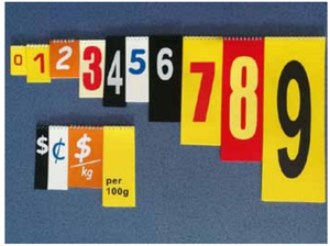 Marco de precio de venta caliente con tablero de precio de plástico con número abatible para supermercado y tiendas - Product Image 3