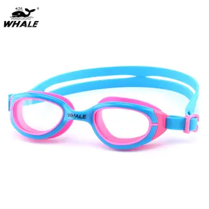 แว่นตาว่ายน้ำสำหรับเด็ก,แว่นตาว่ายน้ำสำหรับเด็กสุดเท่ปลาวาฬ Cf-6502สีน้ำเงินสีเหลืองสีดำ