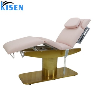 KISEN Hot Selling Comfortable Lash Bed Massage <b>Table</b> Cosmetic Bed Adjustable <b>Electric</b> Beauty Facial Bed for Spa Salon - Product Image 1