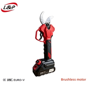 Sécateur sans fil L&<span class=keywords><strong>P</strong></span> à moteur sans balais 21V, diamètre de coupe 40mm, tige extensible, outil de jardin, batterie Li-ion, couple élevé, OEM - Product Image 1