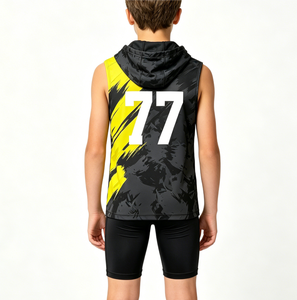 Sweat-shirts de football 7v7 personnalisables, durables et à séchage rapide, maillots de football 7V7 pour les jeunes - Product Image 3