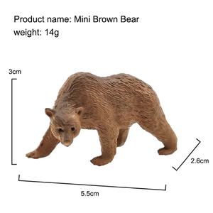 Mini Figuras <span class=keywords><strong>de</strong></span> Animales Salvajes <span class=keywords><strong>de</strong></span> Simulación al por Mayor: Zebra, Oso Pardo, Jirafa, Búfalo, León, Elefante, Tigre, Rinoceronte, Hipopótamo - Product Image 3