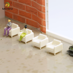 Ensemble de canapé et chaise miniatures à l'échelle 1:100, meubles pour maison de poupée, micro-paysage et décoration de <span class=keywords><strong>cabane</strong></span> DIY - Product Image 6