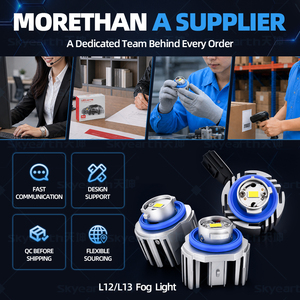 L1B <b>LED</b> Fog Light Bulb White Plug and Play Direct Fit Front Fog Lamp Replacement for 2019 Toyota Camry SE - Product Image 1