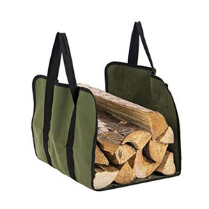Tote borsa portacarte caminetto in tela cerata per legna da ardere resistente per il trasporto di legna da ardere per il trasporto di legna a casa o in campeggio - Product Image 1