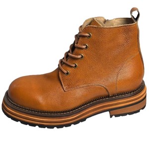 Botas para Hombre 2026, Botas con Suela Gruesa, Cuero Genuino, Punta Redonda, con Cordones, para Trabajo al Aire Libre - Product Image 5