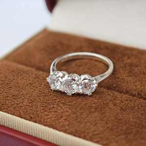 Anillo de Boda de Plata de Ley 925 con Incrustaciones de Circonita, Certificado por NGTC, de Alta Calidad, al por Mayor, Unisex, para Hombre y Mujer, Regalo para el Día de San Valentín - Product Image 3