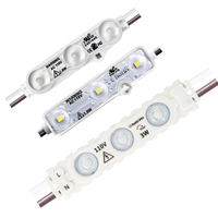 Module modulo led 110v 220v ac 3 LED avec lentille pour éclairage de panneau d'affichage publicitaire en forme de lettre