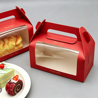 Boîte à gâteau de boulangerie avec impression de logo personnalisé, impression UV, boîte en carton pliable, boîte en carton d'art de luxe, boîte cadeau de Noël, emballage de Noël