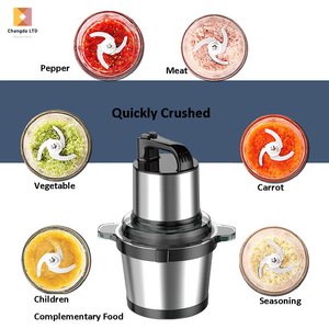 Picadora de Carne Multifuncional para el Hogar, 4L, Cuerpo de Acero Inoxidable, Trituradora de Ajo y Pimienta, Máquina de Cocina de 4L, Acero Inoxidable - Product Image 4