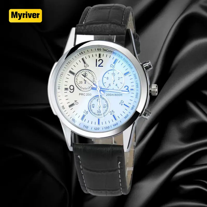 Myriver Corporate Neuheit Geschenke Set Männer Uhr Zweiteiler Armband Set Business Fashion Gürtel Quarz Uhr Armbanduhren Männer