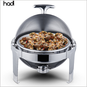 Recipiente para Calentar Alimentos de 9 Litros con Tapa Enrollable, de Acero Inoxidable de Alta Calidad, para Restaurantes y Hoteles, con Ventana de Vidrio - Product Image 6