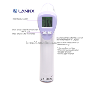 Lanx YT 8826 Termômetro <span class=keywords><strong>Digital</strong></span> Infravermelho sem Contato para Medidor de Temperatura Corporal Febre totalmente abastecido - Product Image 2