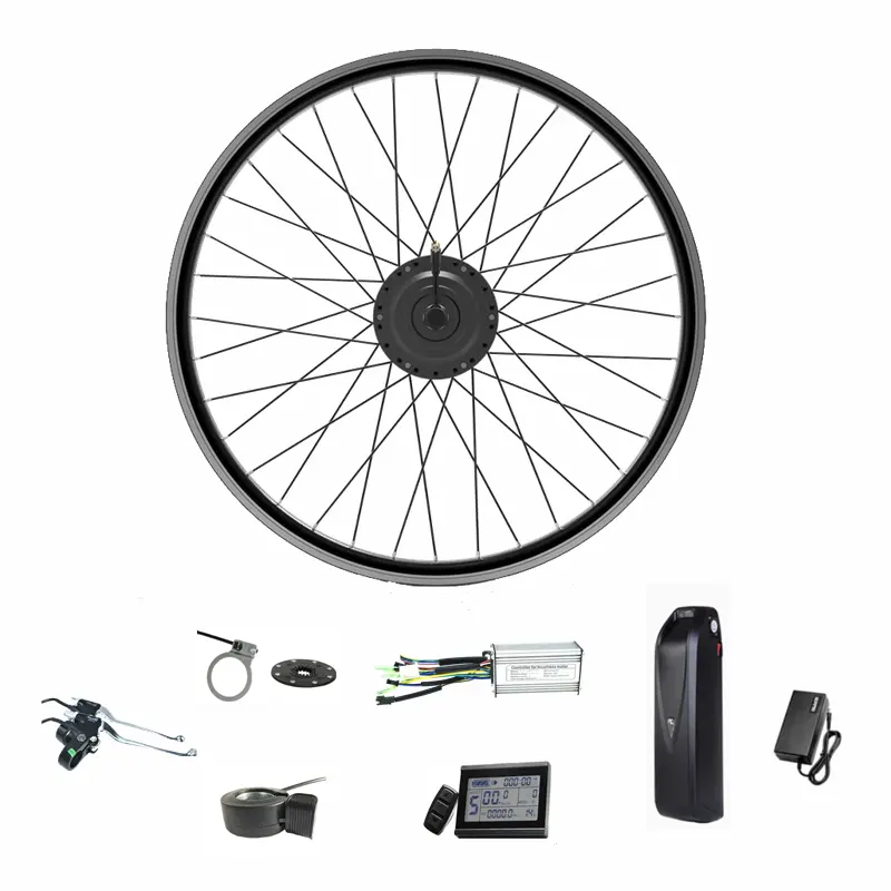 Không thấm nước Anh phía sau bánh xe E xe đạp động cơ 26 29 inch Xe đạp điện chuyển đổi Kit với pin tùy chọn