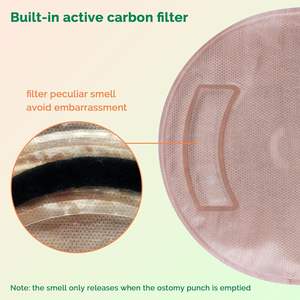 HEAGI fabbricazione due pezzi sacca per colostomia con chiusura <span class=keywords><strong>2</strong></span> pezzi stomia forniture borsa Set OEM - Product Image 4